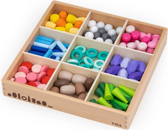 Práctico organizador de madera