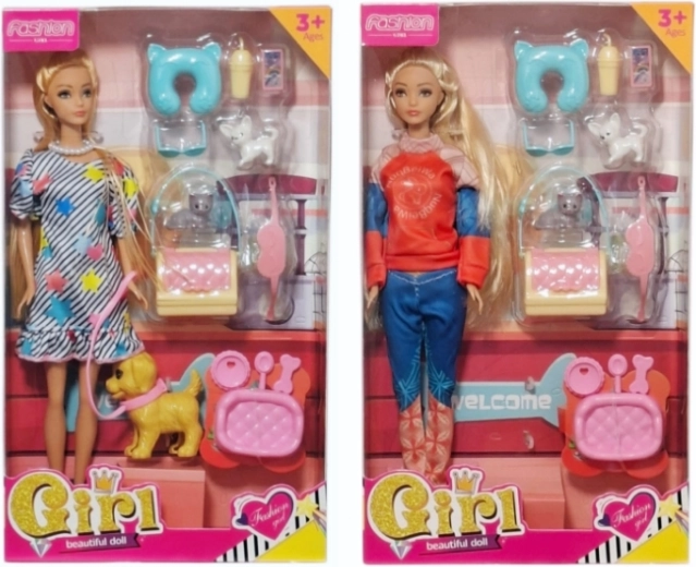Muñeca con accesorios - 1 pieza