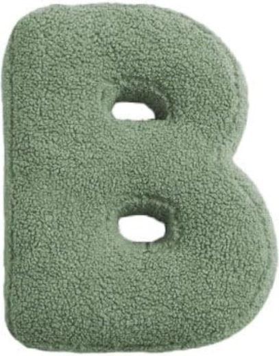 Mealini letra de peluche B verde - 1 pieza