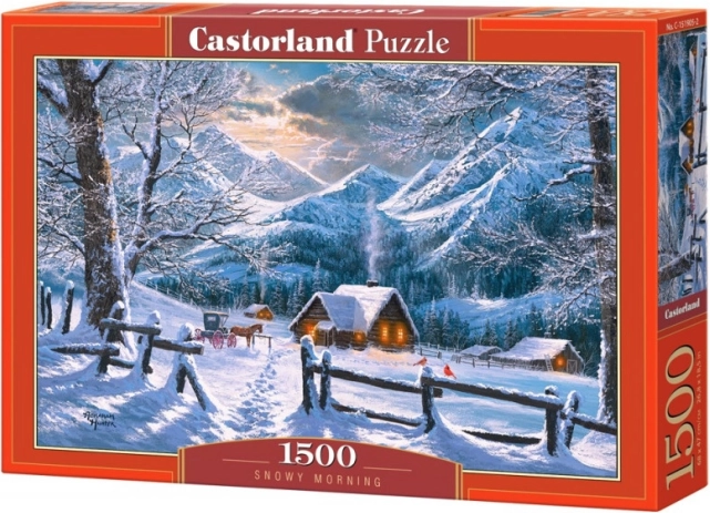 Puzzle Castorland de 1500 piezas Nieve por la mañana
