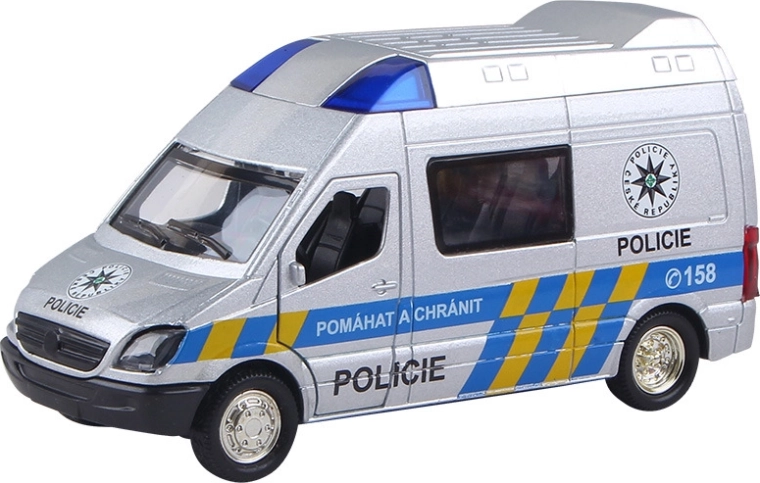 Coche de policía con funciones de sonido y luz