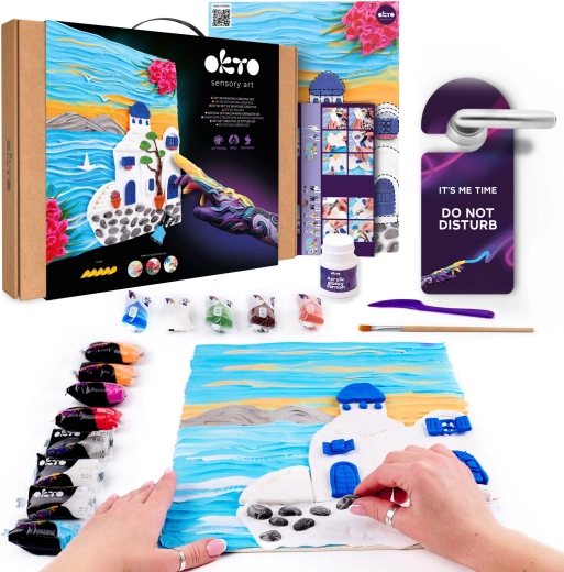 Okto set artístico para pintar con pasta Santorini 30 × 40 cm