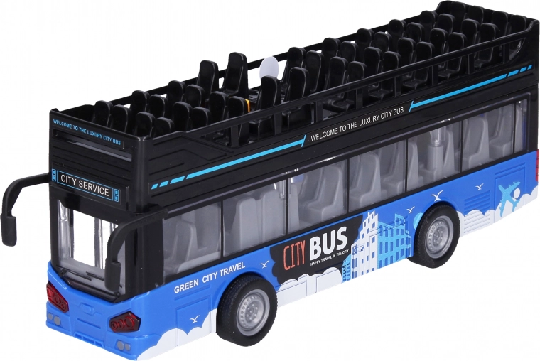 Autobús turístico de dos pisos con efectos 28 cm
