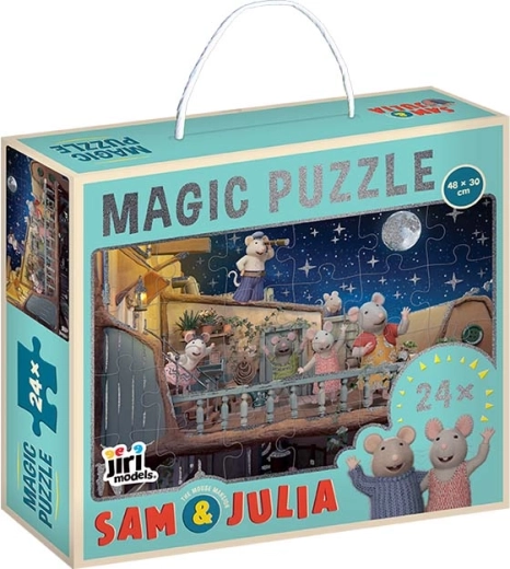 Puzzle brillante en caja La casa de los ratoncitos Sam y Julie