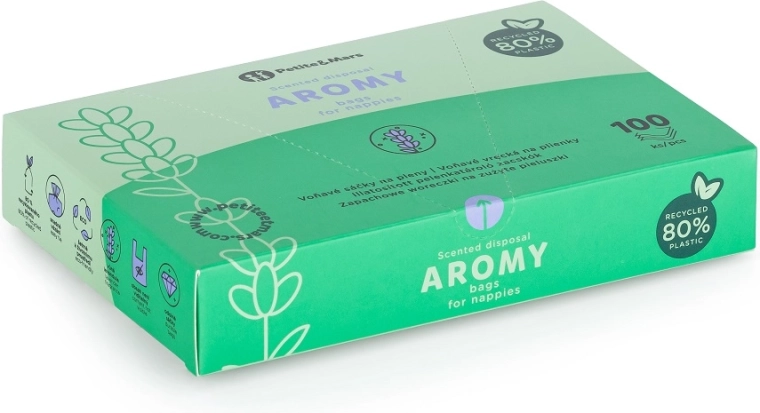 Bolsas perfumadas para pañales con asas AROMY 100 uds