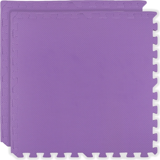 Alfombra de espuma Humbi 120 × 60 cm, puzles grandes de espuma impermeables, violeta, 2 piezas