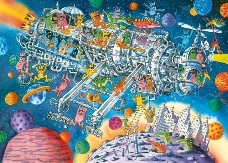 Puzzle «Bienvenida alienígena» 1000 piezas HEYE
