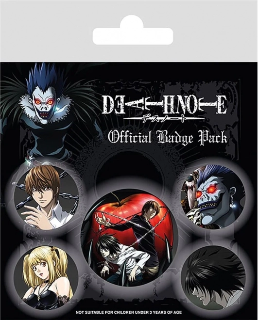 Set de insignias Death Note – 5 uds