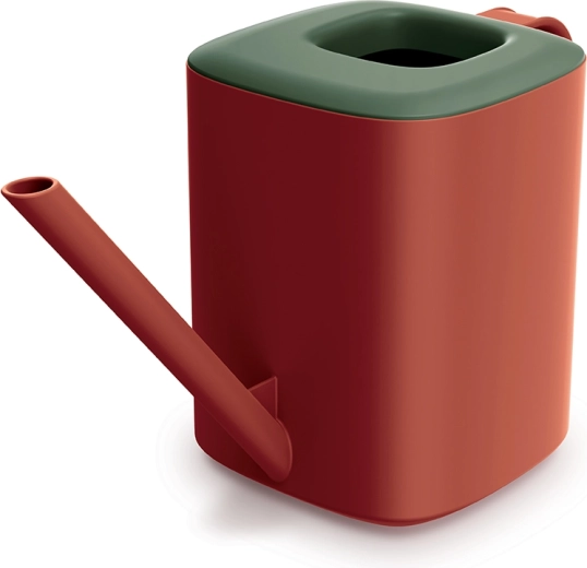 Jarra esmaltada Tubi 1 l – retro roja y verde oscuro