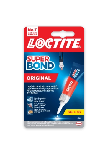 Loctite Super Bond Original 4 g – pegamento instantáneo líquido
