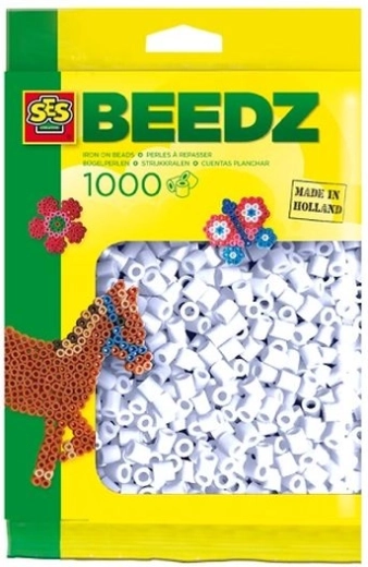 SES Creative cuentas para planchar blancas 1000 uds.