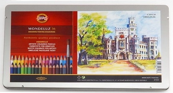Lápices de acuarela Koh-i-noor Mondeluz, 36 uds