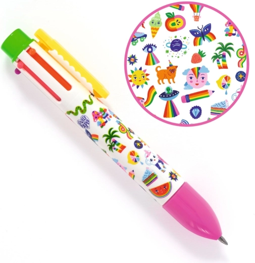 Bolígrafo de seis colores Djeco Sarah