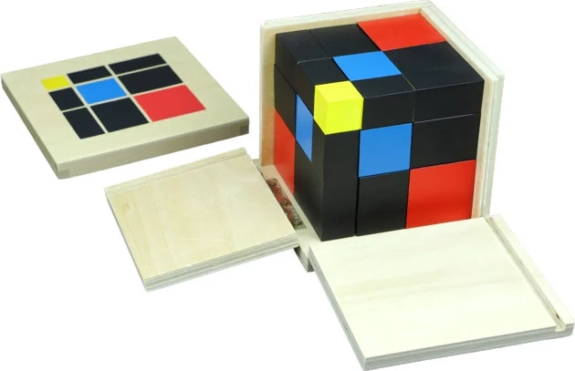 Cubo trinomio Montessori Moyo