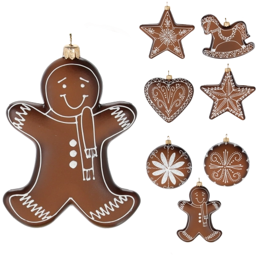 Adorno navideño de pan de jengibre 11 cm