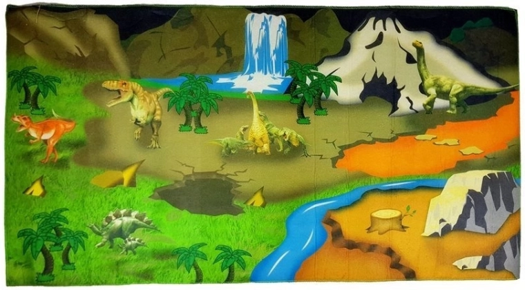 Alfombrilla infantil para el suelo con dinosaurios