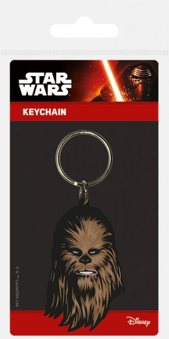 Llavero de goma con motivo de Chewbacca - Star Wars
