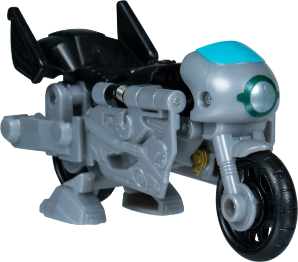 Dos modos de diversión: motocicleta y robot