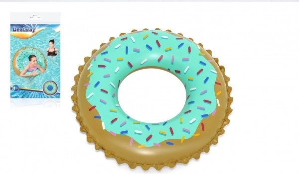 Bestway aro hinchable para el agua donut, diámetro 107 cm, turquesa