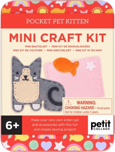 Petit Collage mini kit de costura de gatito