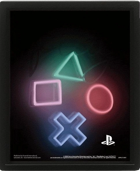 Cuadro 3D PLAYSTATION – impresión lenticular 23 × 28 cm