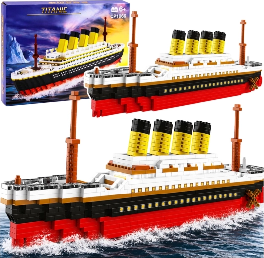 Set de construcción Titanic modelo grande de 60 cm, 3327 piezas