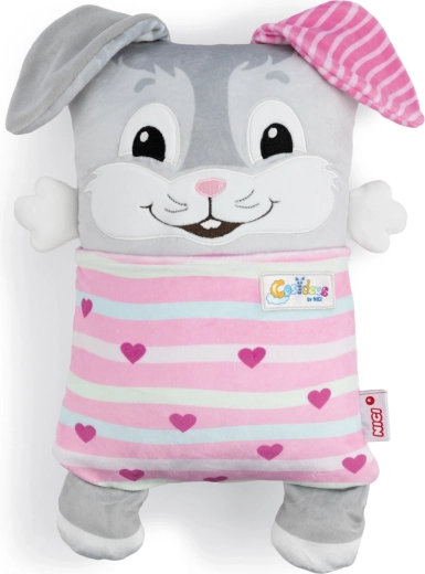Nici Cosidoos conejito de peluche cojín reversible 30 × 20 cm
