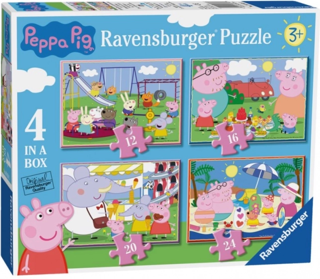 Ravensburger Puzzle Peppa Pig: Días divertidos 4 en 1