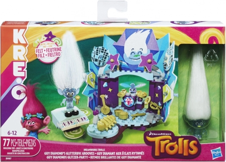 KRE-O Trolls Guy Diamond – set de construcción creativa con escenario