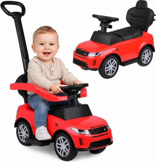 Correpasillos infantil y empujador 2 en 1 Range Rover con sonidos, rojo
