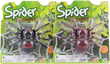 Araña de plástico de cuerda (juguete)