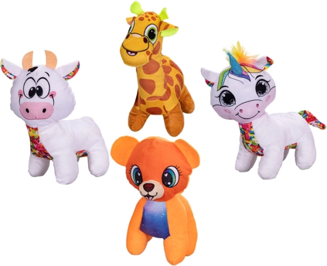 Animalito de peluche de 21 cm para bebés: jirafa, vaca, unicornio o perro