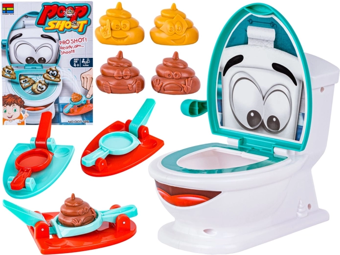 Wesoły sedes poop shoot – juego de destreza con lanzadores