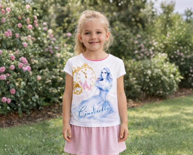 Camiseta infantil Cenicienta