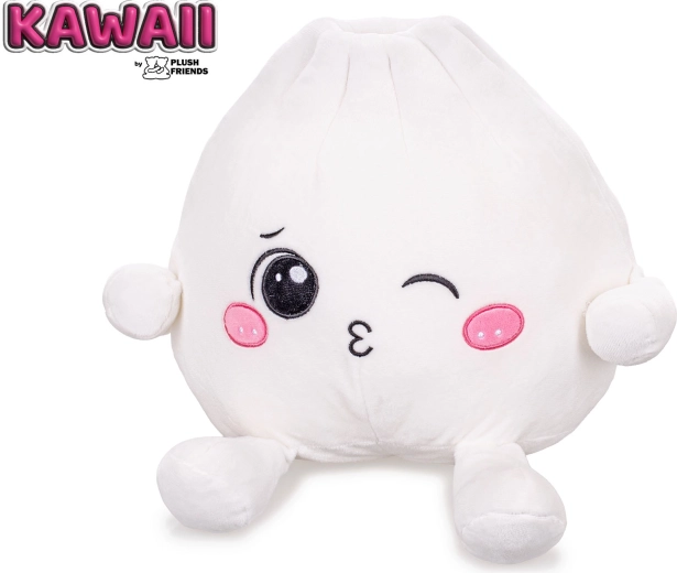 Plush Friends kawaii dumpling Bao de peluche guiñando un ojo 25 cm - 1 unidad