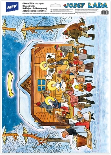 Láminas para ventana Navidad Josef Lada