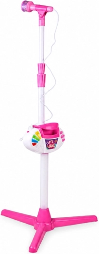 Soporte ajustable y micrófono de mano