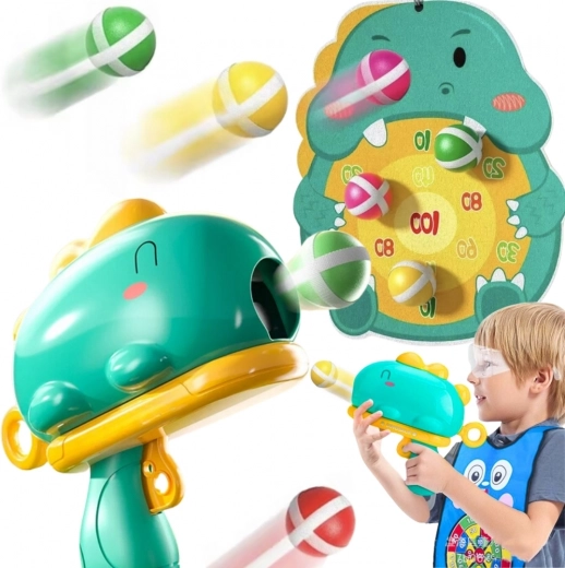 Juego de disparo de dinosaurios WOOPIE con diana de velcro