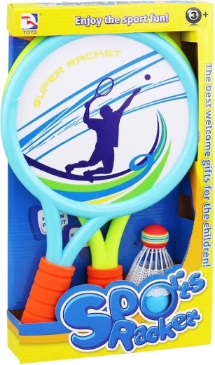 Raquetas de playa con pelota y cesta