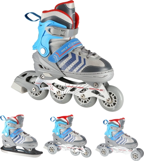 Construcción 4 en 1: patines en línea y de hielo