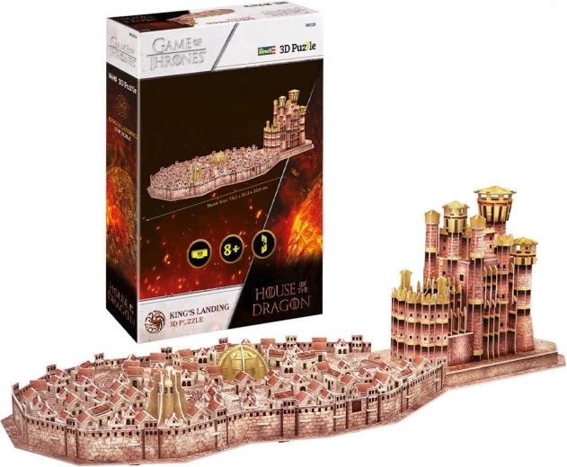 Puzzle 3D Revell House of the Dragon: King's Landing, 262 piezas