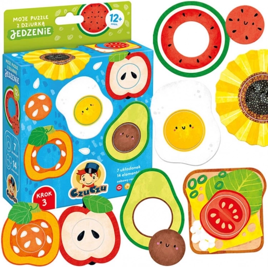 Mis puzles con agujero – comida