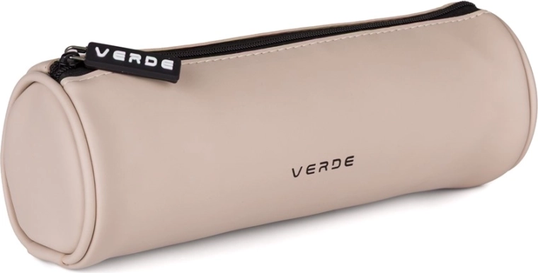 Estuche redondo etui Verde mocca de PU