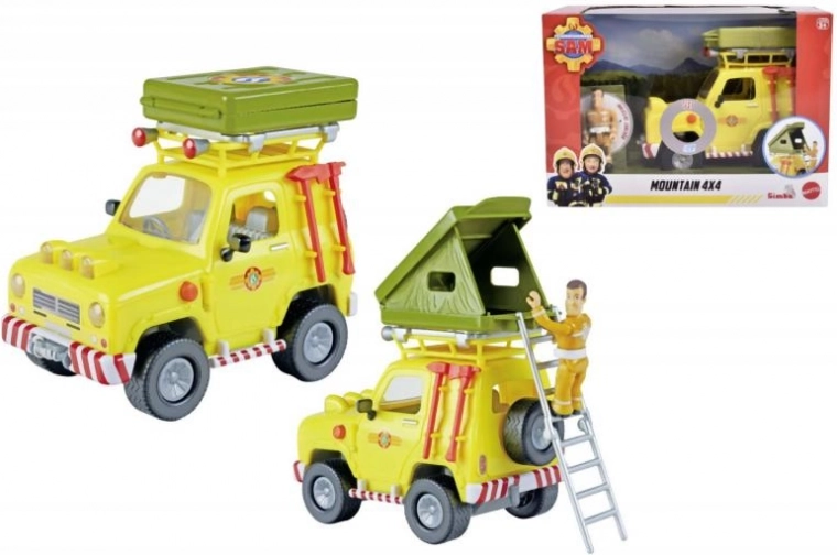 Bombero Sam coche todoterreno 4x4 con figura 16 cm