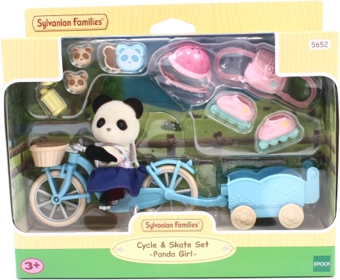Excursión en bicicleta de la panda Rosalina de Sylvanian Families