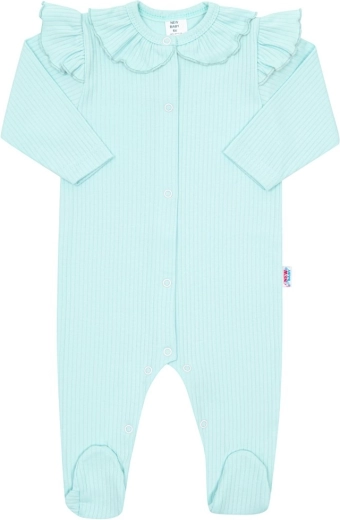 Mono de algodón para bebé New Baby Stripes azul hielo 86 (12–18 m)