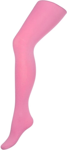 Leotardos infantiles de microfibra New Baby rosas, talla 140–146