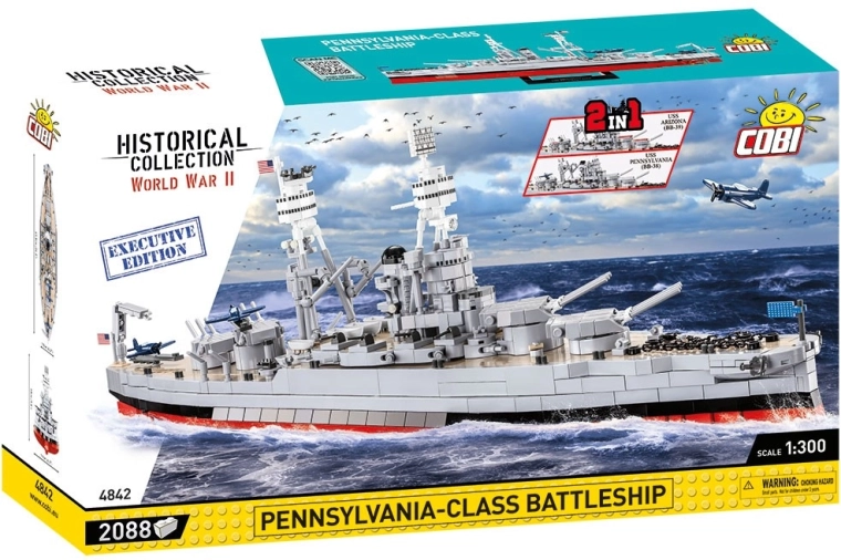 Cobi USS Arizona / USS Pennsylvania Executive Edition kit de construcción de acorazado 2 en 1