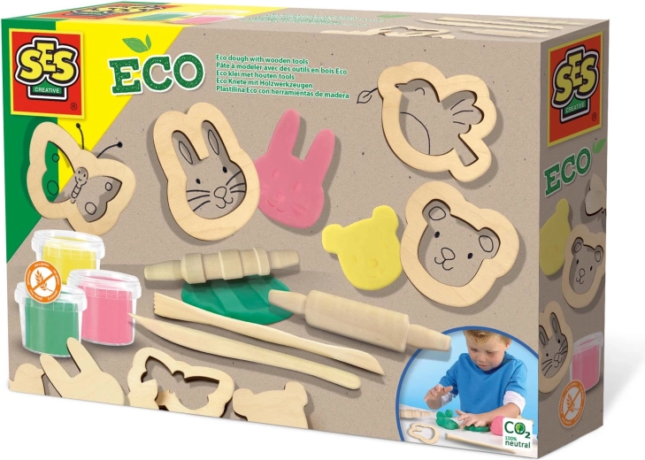 Plastilina ECO con accesorios de madera