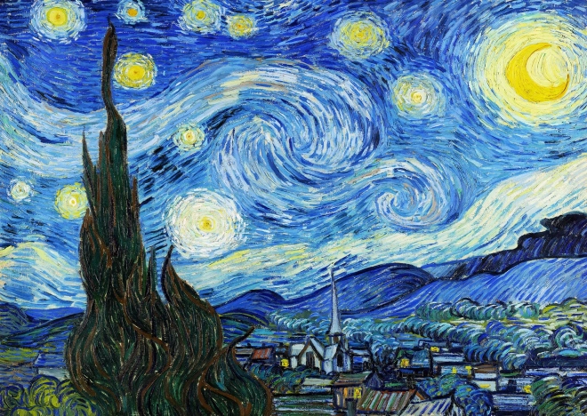 Puzzle Vincent Van Gogh: Noche estrellada 1000 piezas